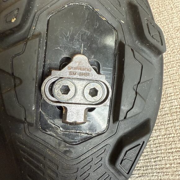 Shimano Women’s SH-XC100W Cycling Spin Shoe Sz 8.5 Black & Green EUC Gym Biking - Picture 9 of 15